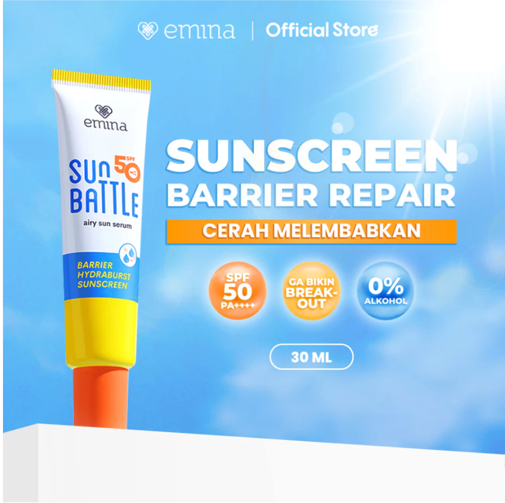 Paragon Technology and Innovation Emina Sun Battle Barrier Hydraburst Sunscreen SPF 50 PA++++