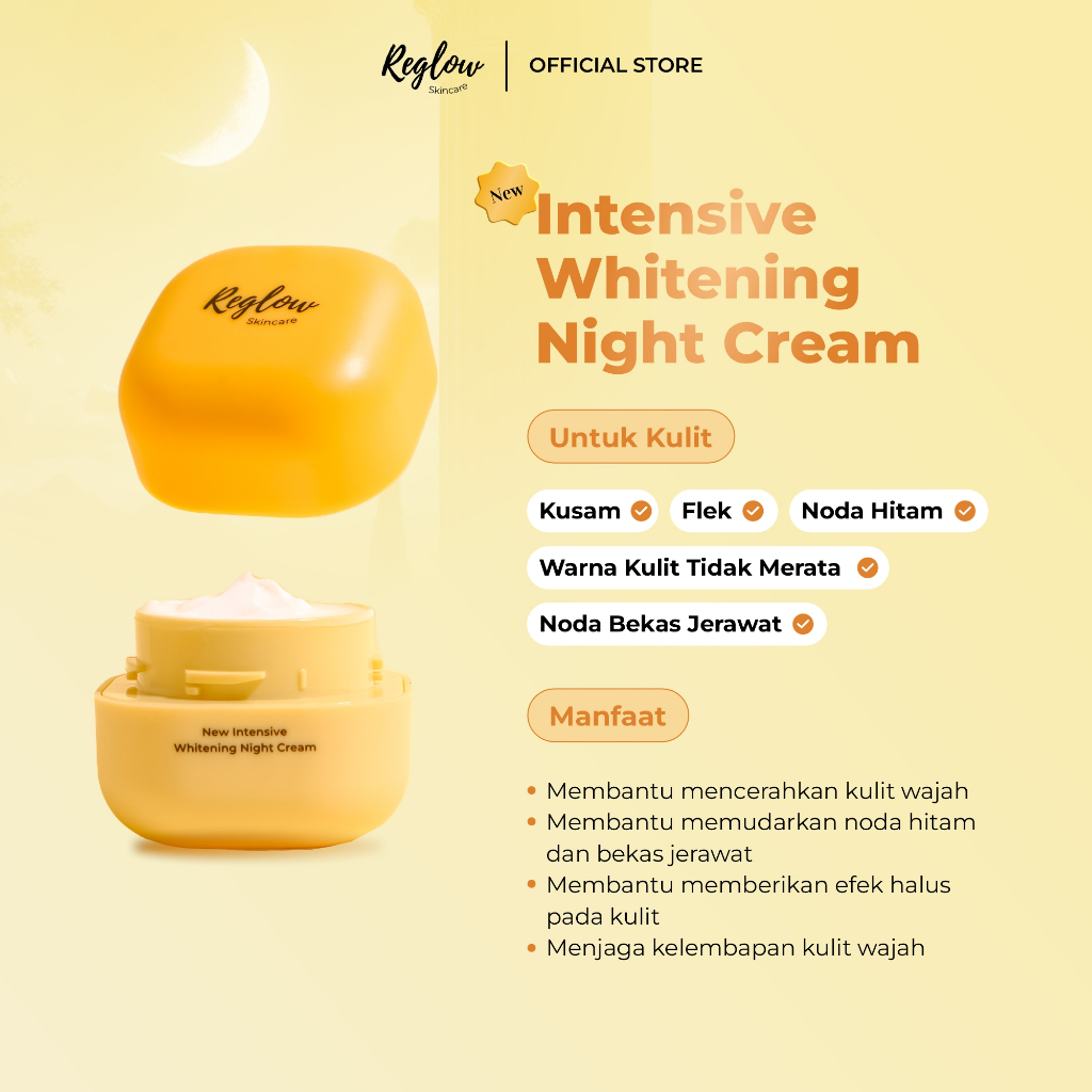 Reglow Indonesia Reglow Intensive Whitening Night Cream