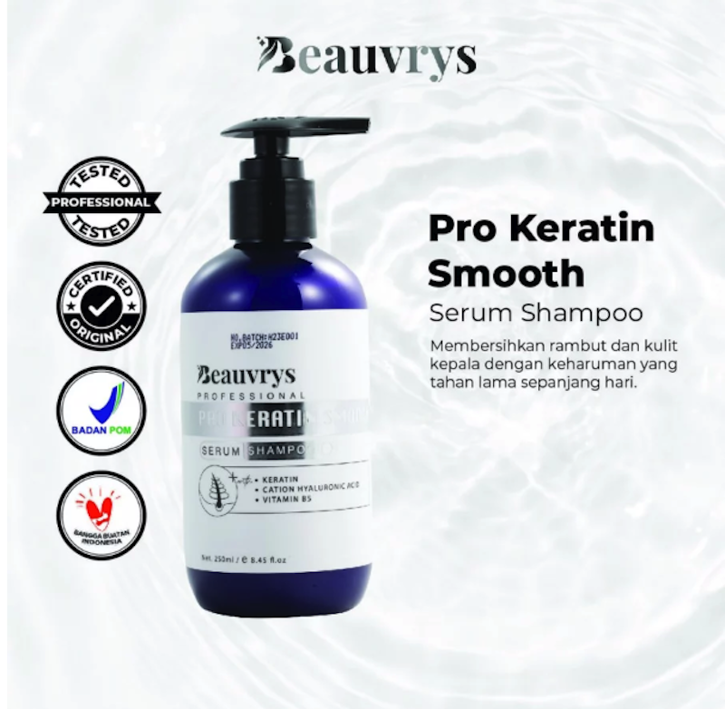 Beauvrys Professional Pro Keratin Serum Shampoo 2