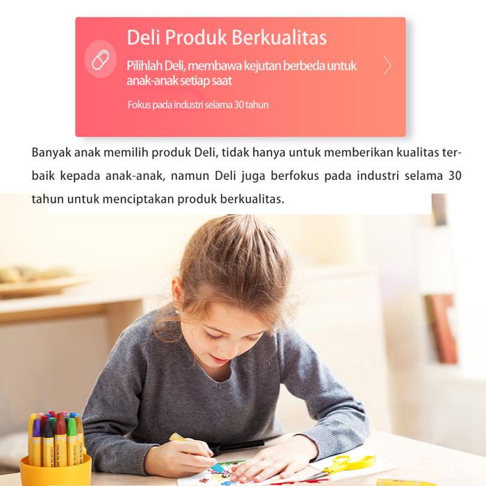 Deli Group Deli Oil Pastel Kotak Barrell