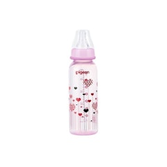 Botol Susu PP Clear RP 240Ml Pink W/ S-Type Nipple