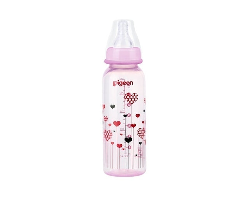 Botol Susu PP Clear RP 240Ml Pink W/ S-Type Nipple 1