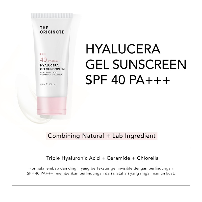 The Originote Hyalucera Gel Sunscreen SPF 40 PA+++ 2
