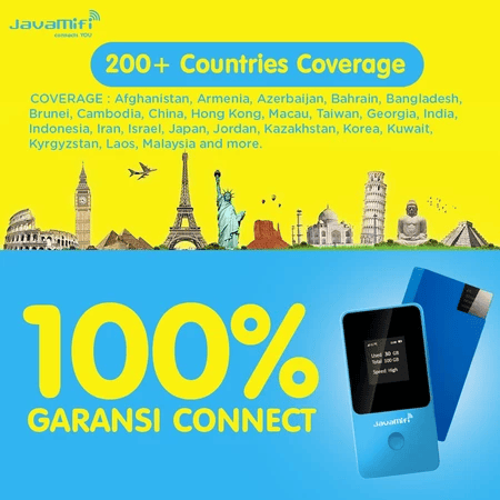 Mitra Galang Sejahtera JavaMifi 4G Travel WiFi Indonesia Unlimited Mobile Broadband