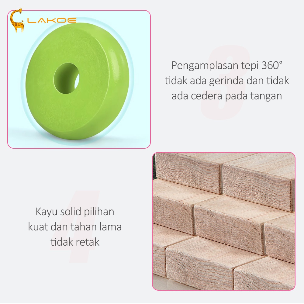 Rainbow Tower Puzzle Kayu 5