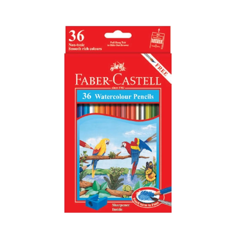 Faber-Castell 36 Watercolour Pencils 1
