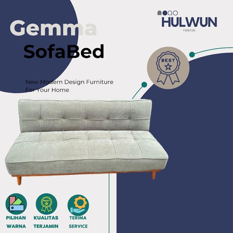Hulwun Furniture Gemma Sofa Bed Minimalis 3 Seat 5