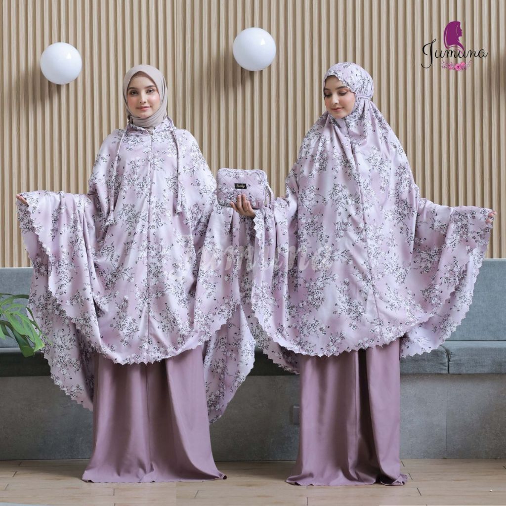  Jumuna Mukena Travelling Laser Cut Motif