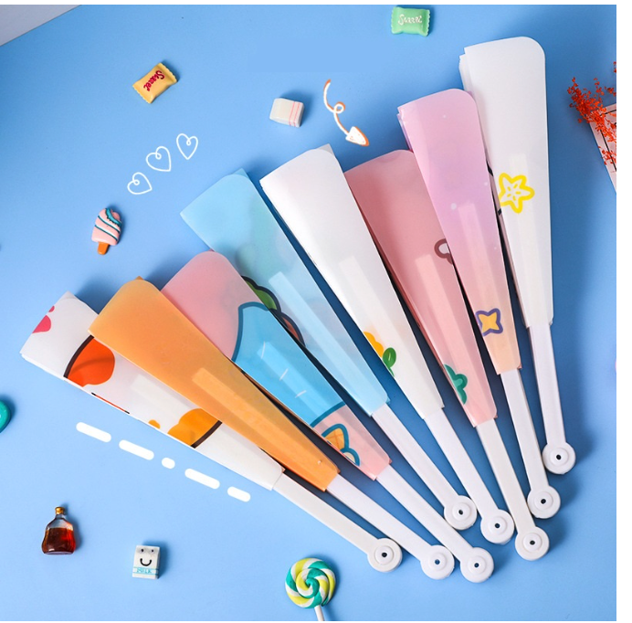 Suka Senang Sekolah Kipas Tangan Lipat / Folding Fan Kartun Lucu AT0088