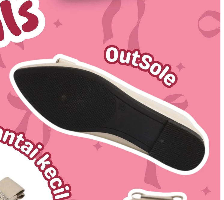  Sovella Zoe Flatshoes Hitam