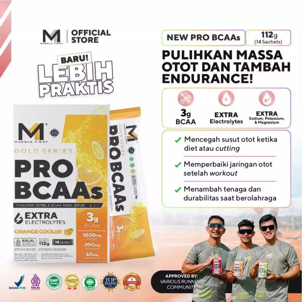 Unggulan Bugar Indonesia MUSCLE FIRST PRO BCAA   Gold Series