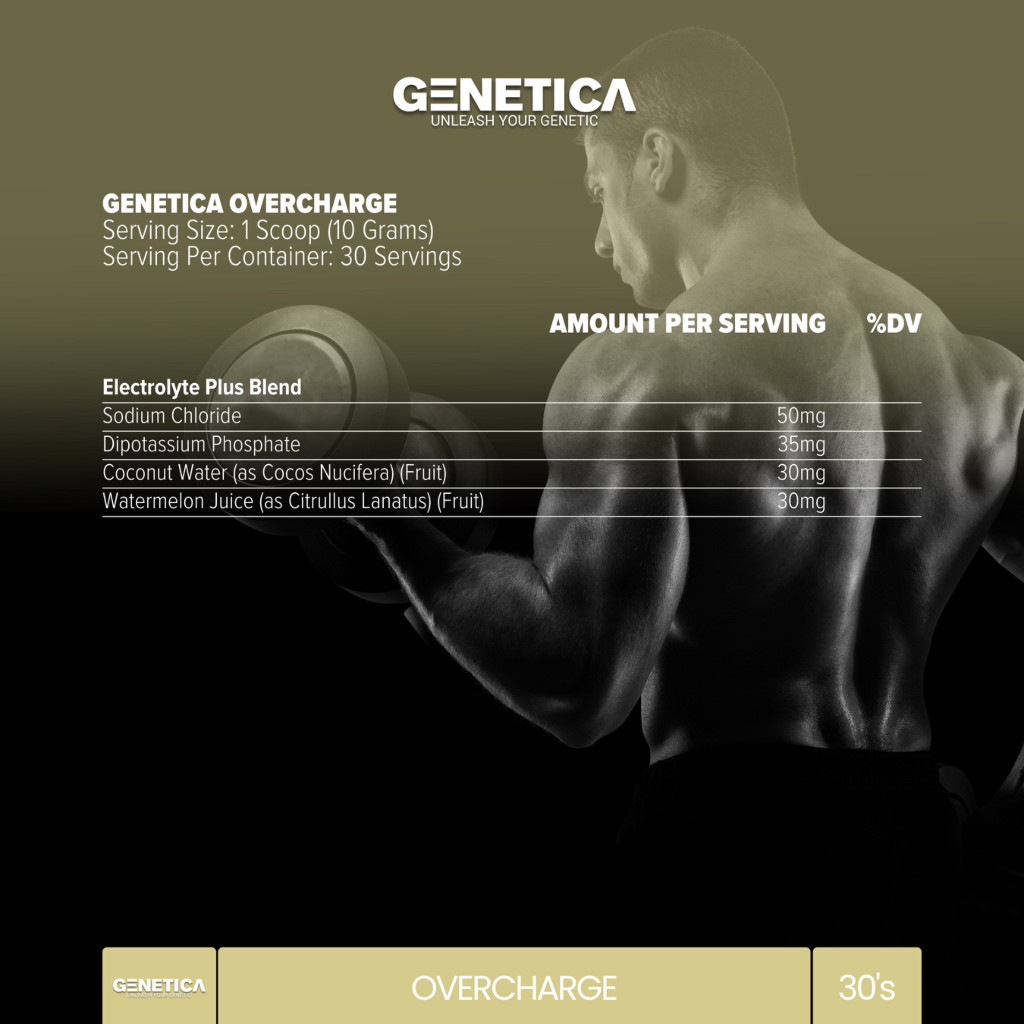  Genetica Overcharge EAA + BCAA Amino Synergy 