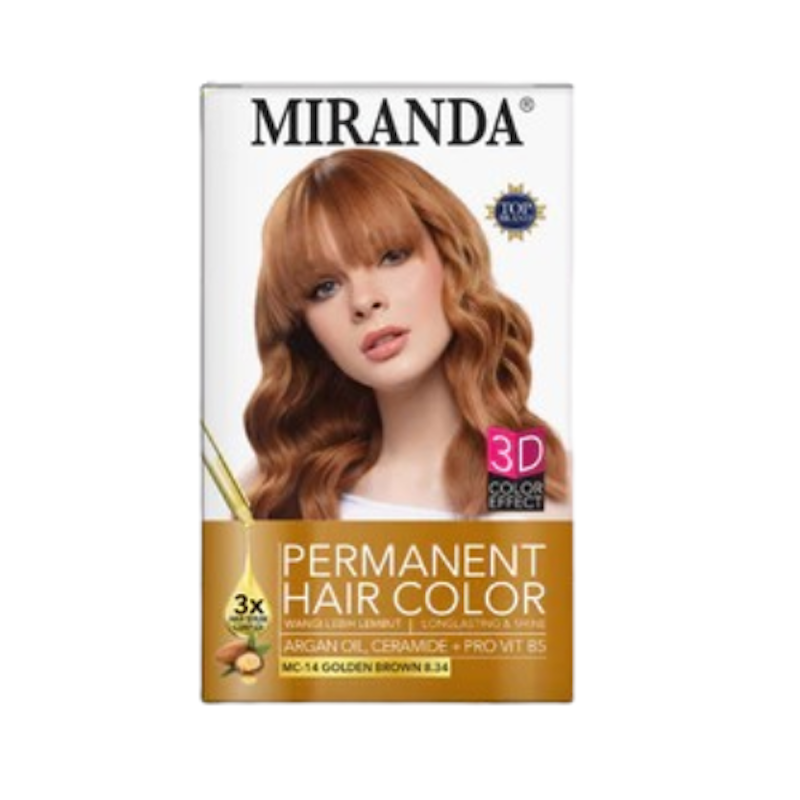 Miranda Permanent Hair Color (MC14 Golden Brown) 1