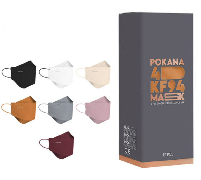 Pokana 4D KF94 Earloop Medical Face Mask