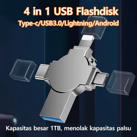  4 in 1 USB Flashdisk 256 GB