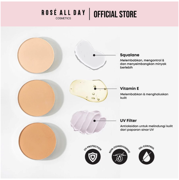  Rosé All Day The Realest Lightweight Compact Powder Tan