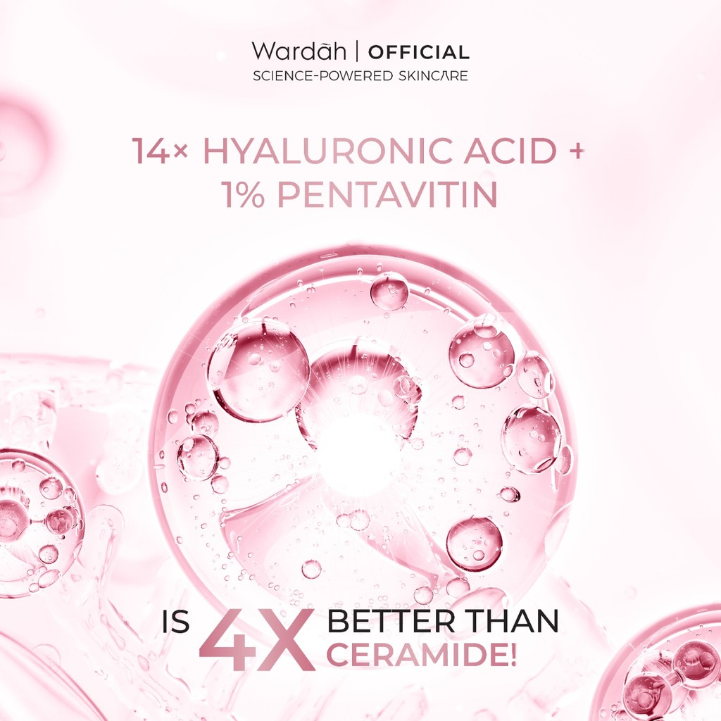 Paragon Technology and Innovation Wardah Hydra Rose 14X Hyaluronic Pentavitin Deep Barrier Repair Serum