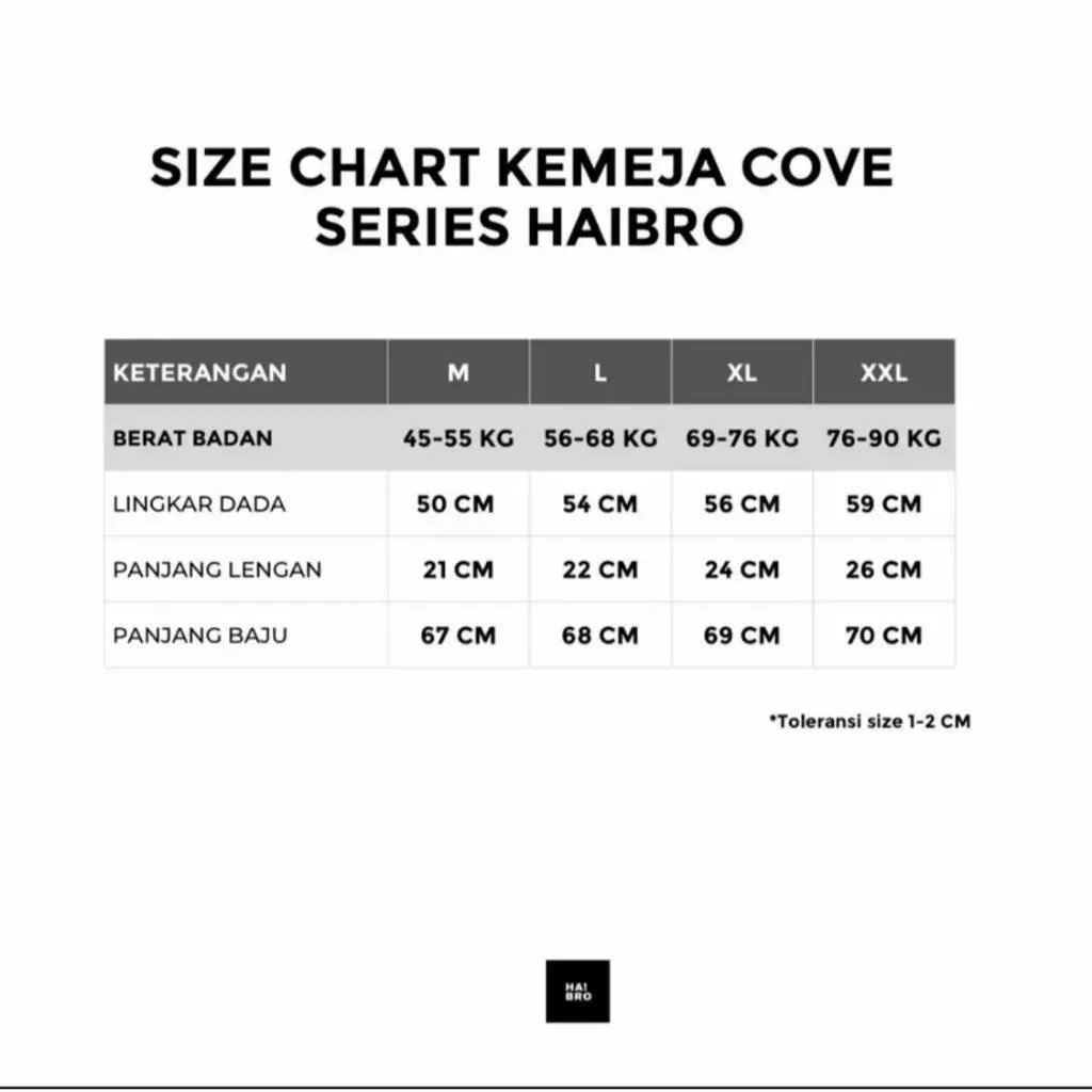 HAIBRO Kemeja Cove Series Coffe Polos