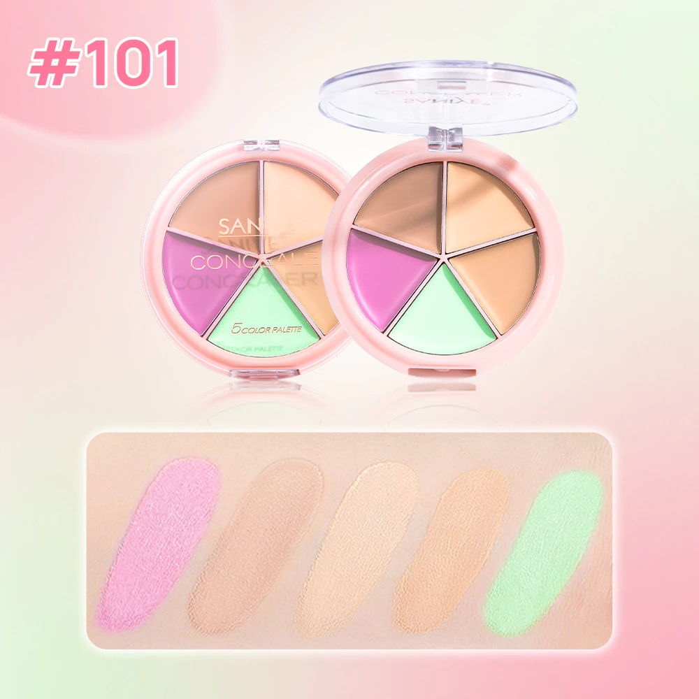 Beauty Source Indonesia SANIYE Concealer 5 Color Palette #101 R1179