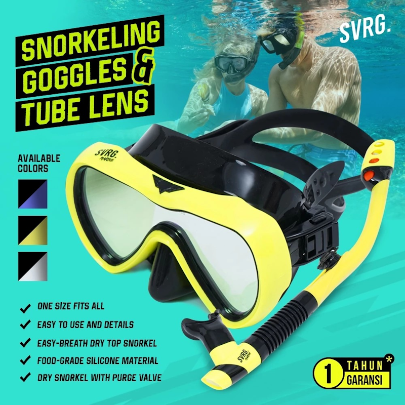 SVRG Snorkeling Goggles & Tubes 2