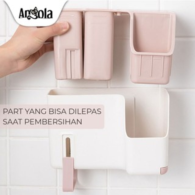 Angola Tempat Alat Dapur E27 Tempat Sendok Makan Garpu Sumpit Pisau Rak Peralatan Dapur