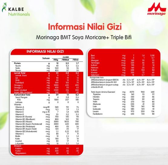 Kalbe Morinaga Morinaga BMT Soya Moricare+ 1