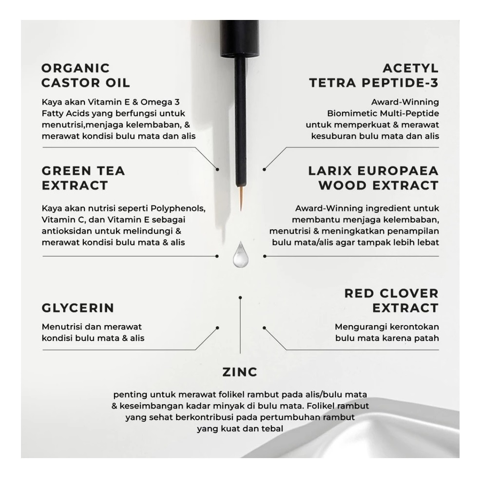 Zenindo Natural Eucalie Organic Castor Peptide Lash & Brow Booster