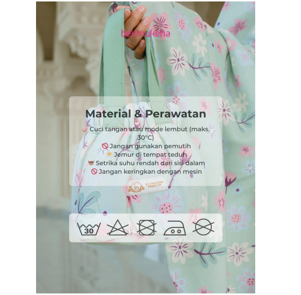  BeliMukena Mukena Rayon Dewasa Motif Hazel