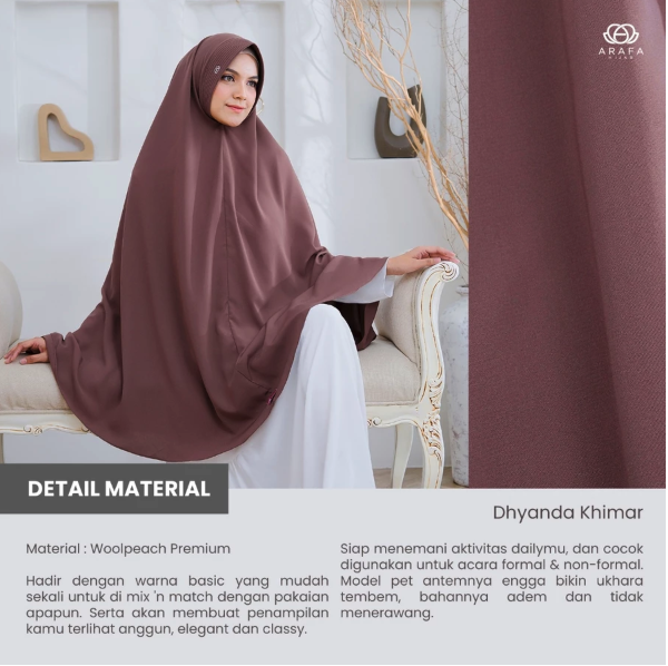 Arafa Berkah Indonesia Arafa Hijab Khimar Dhyanda