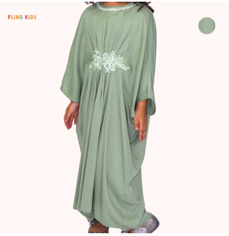 Fling Kids Qalesya Kaftan Anak 3