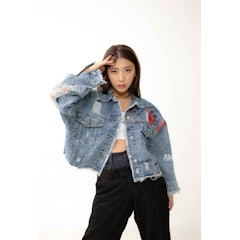 Blue Denim Ripped - Pouce 296