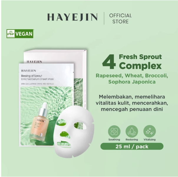 CIS International Service HAYEJIN Blessing Of Sprout Enriched Serum Sheet Mask