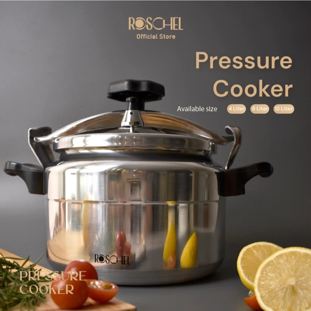 Roschel Roschel Pressure Cooker High Grade Aluminium 3003 Panci Presto 12 liter RPO-112
