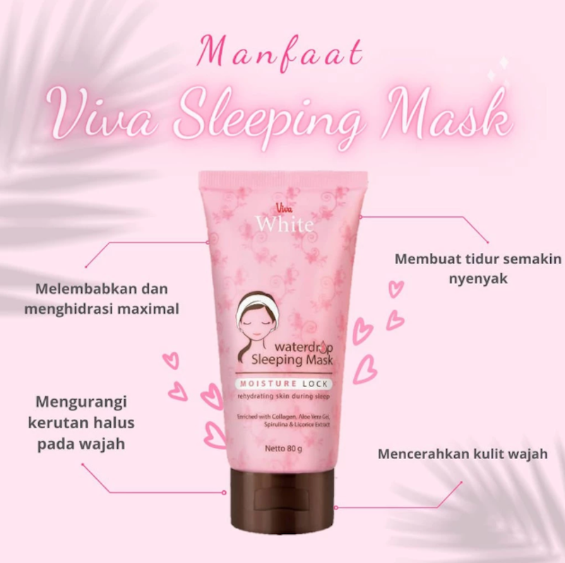 White Waterdrop Sleeping Mask 2