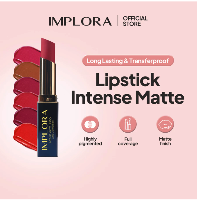Implora Sukses Abadi Implora Lipstick Intense Matte Cherry Crush