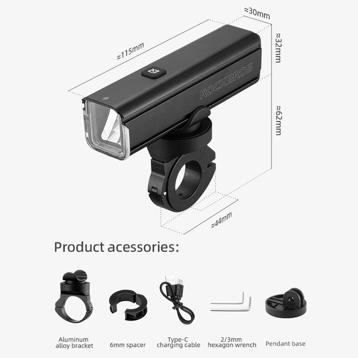 Rockbros Cycling Indonesia Rockbros Bike Headlight RHL1000