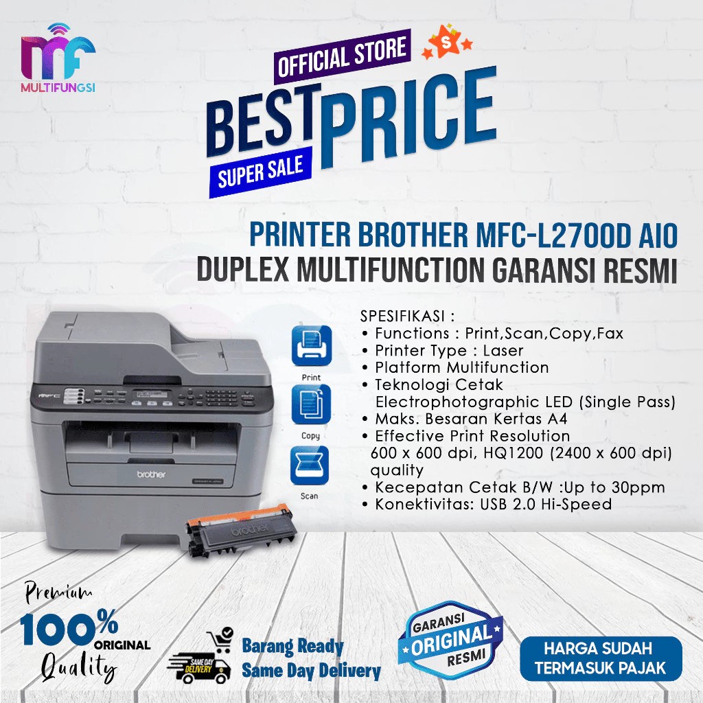 Brother Industries Limited Brother Laser Printer MFC-L2700DW