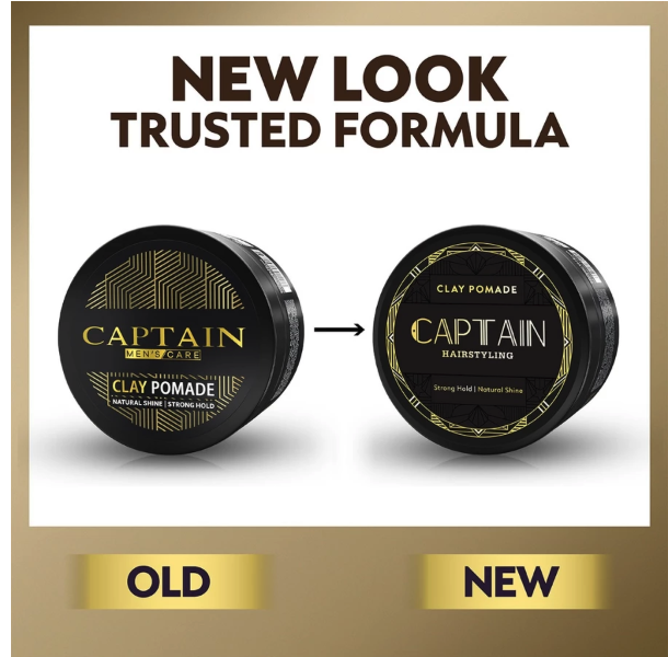 Sukses Corp International Captain Hairstyling Clay Pomade Neat & Natural