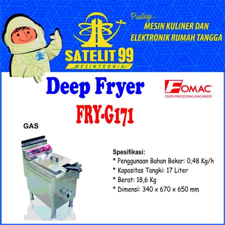 Putra Chandra Sentosa FOMAC Gas Deep Fryer  FRY-G171