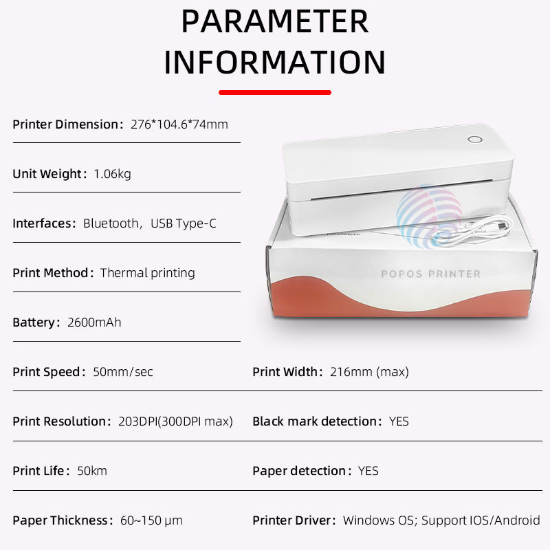 Zhuhai Elmer Technology AIMO Printer Portable M08ES