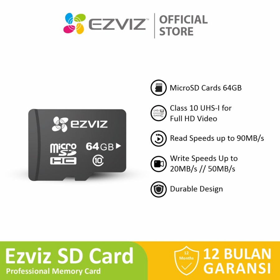 Hangzhou EZVIZ Software EZVIZ Smart MicroSD Card 64 GB