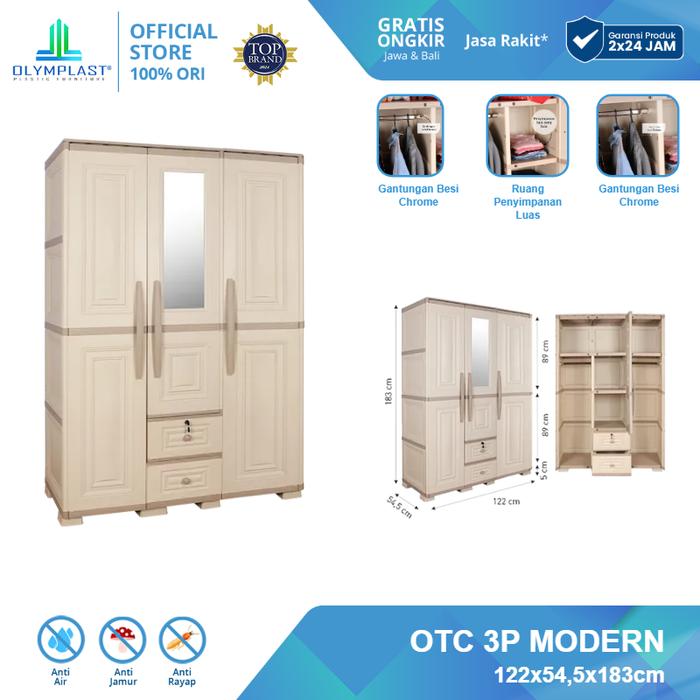 Olymplast Lemari Pakaian Olymplast Trasnform Cabinet Modern OTC 3P M