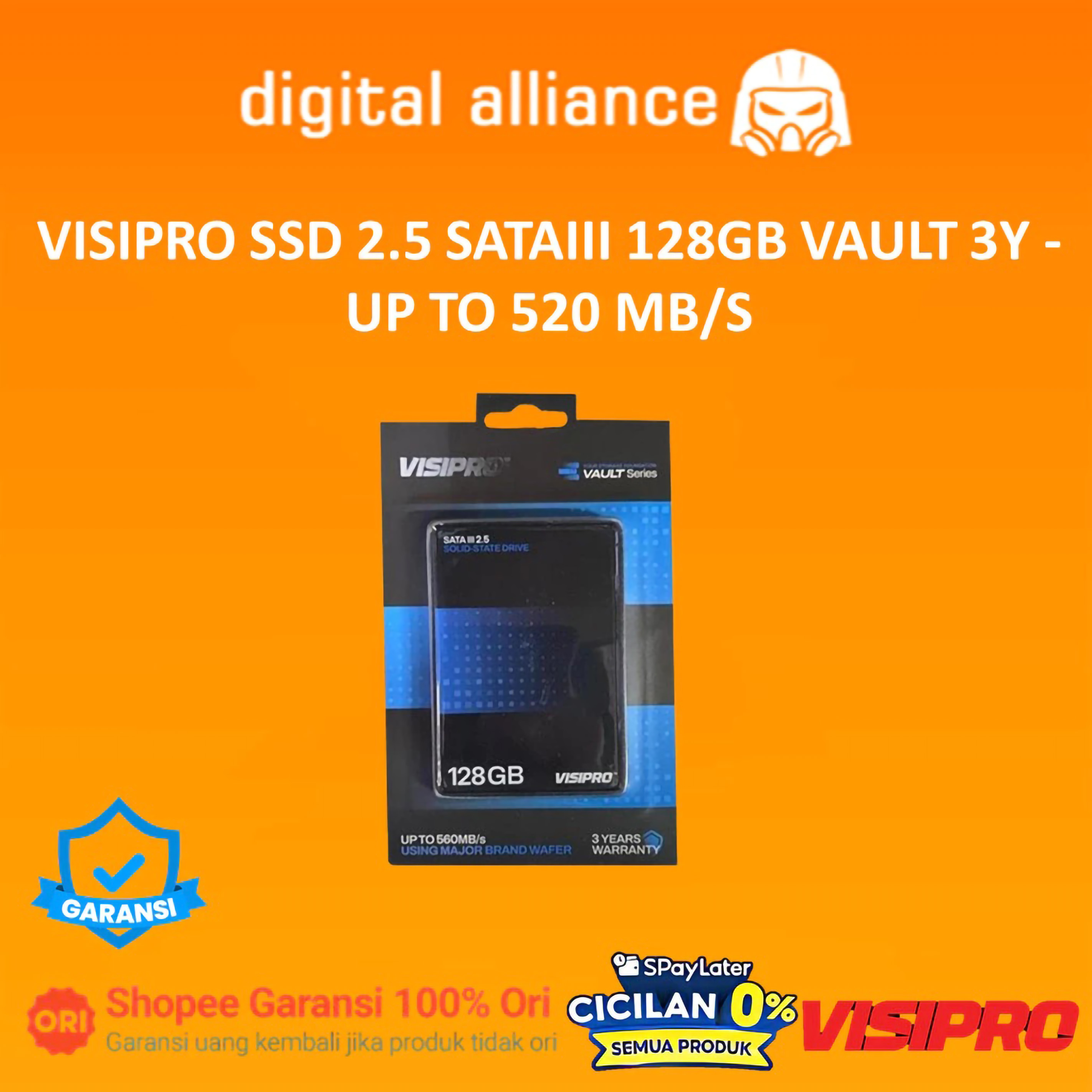 VISIPRO SSD 2.5 SATAIII 256GB VAULT 3Y