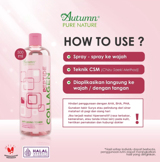 Javinci Berkat Kreatif Sentosa Autumn Peptide Collagen Anti-Aging Toner