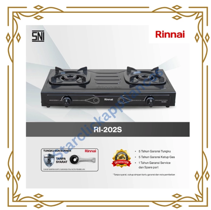 Rinnai Indonesia Rinnai Kompor Gas RI-202S