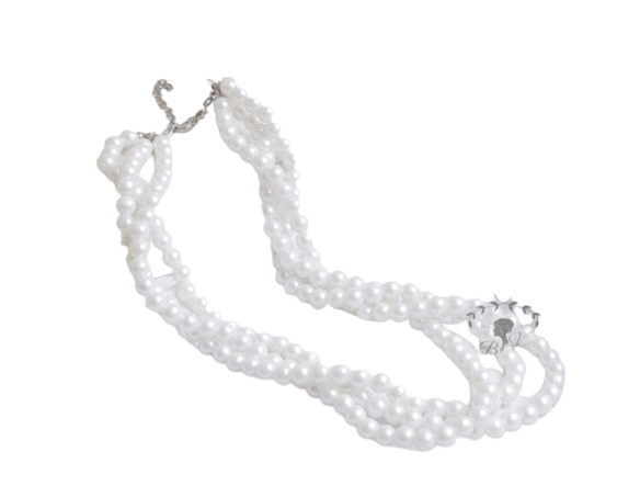 Kalung Choker Mutiara Multilayer