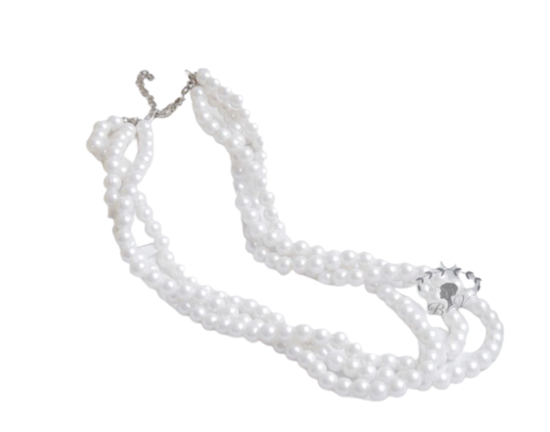 Kalung Choker Mutiara Multilayer 1