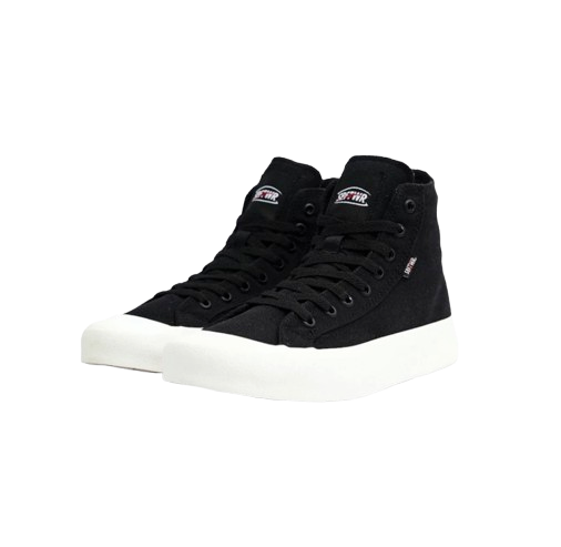 SABA Basic High All Black White ｜ BS 01