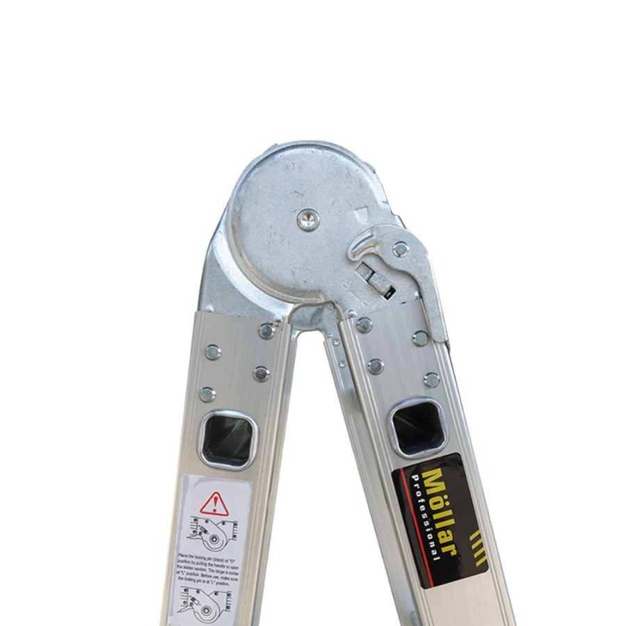 Indoteknik MOLLAR Tangga Lipat A Aluminium 4.6M