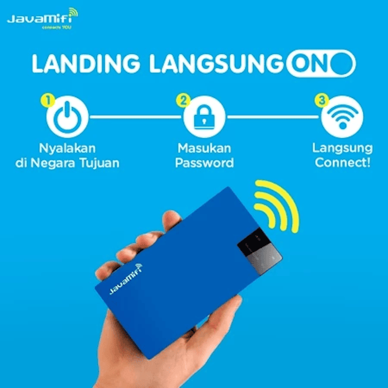 JavaMifi 4G Travel WiFi Indonesia Unlimited Mobile Broadband 4